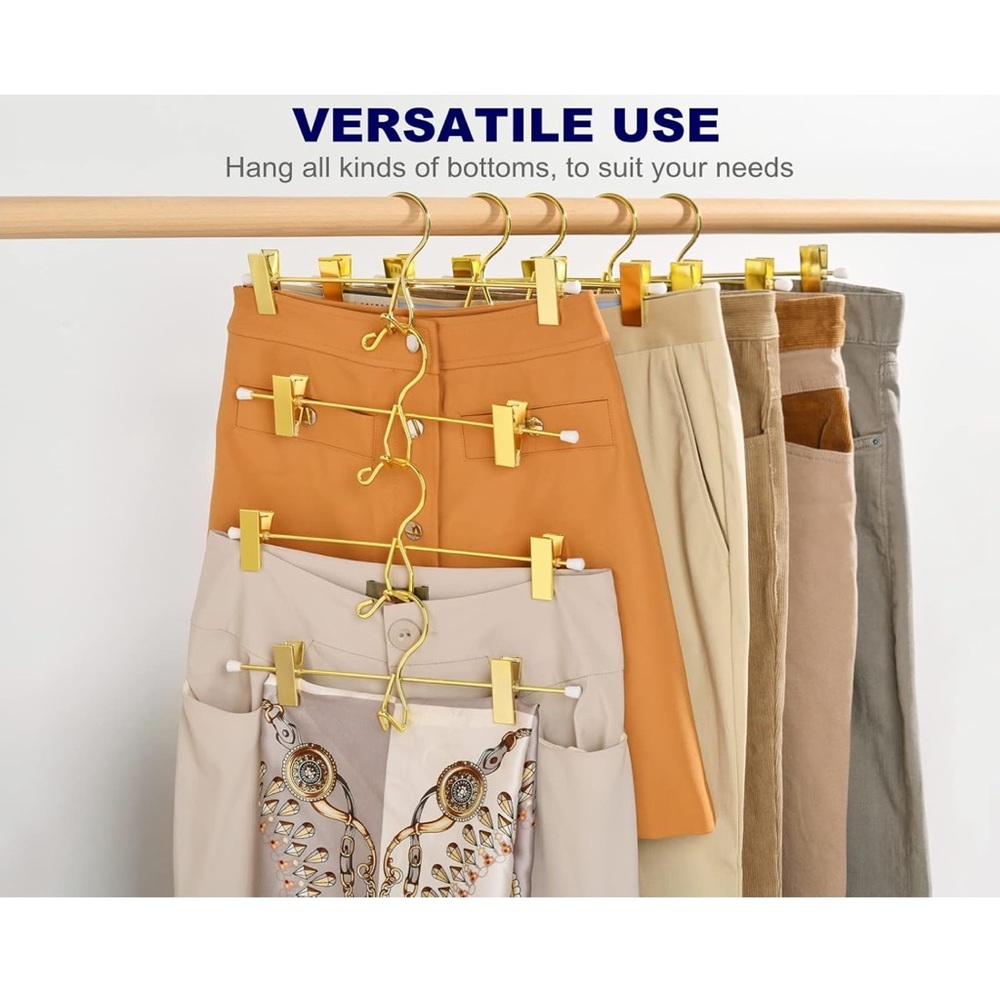 🔟 Gold Metal Hangers Set - Picture 3 of 8